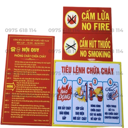 Bộ nội quy tiêu lệnh PCCC mica