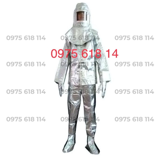 Bộ quần áo chịu nhiệt tráng bạc 