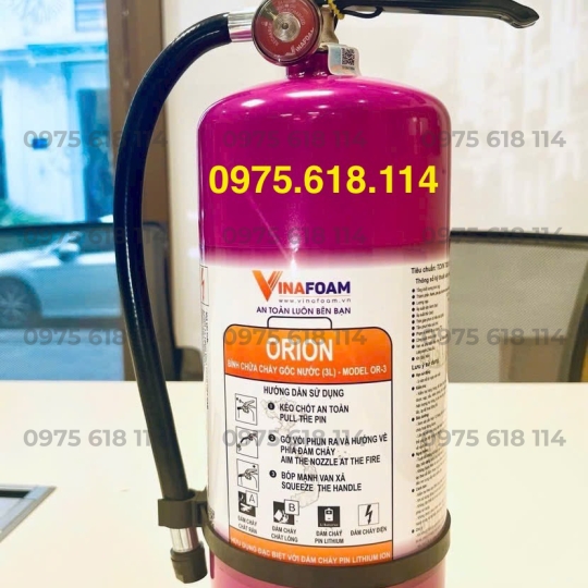 Bình chữa cháy gốc nước chữa cháy Pin Lithium ( pin xe điện)