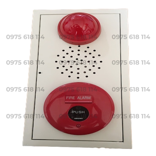Vỏ hộp tổ hợp chuông – đèn – nút ấn báo cháy