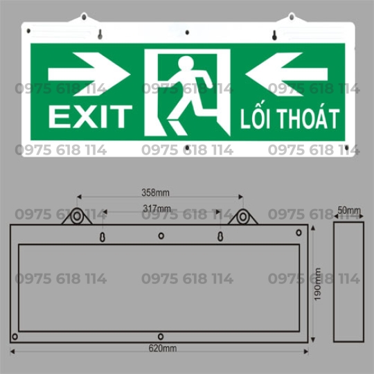  Đèn Exit Kentom