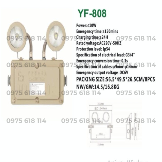 Đèn sự cố phòng nổ