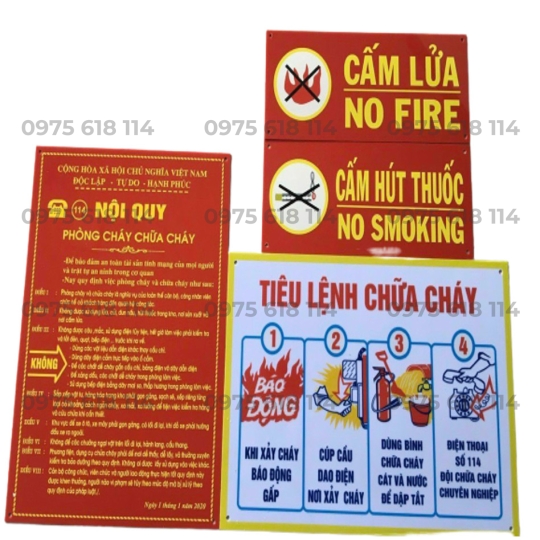 Bộ nội quy tiêu lệnh PCCC mica