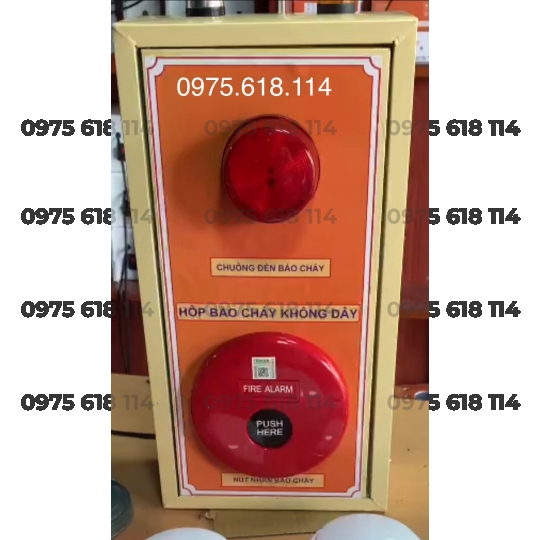 Hộp Tổ Hợp Chuông Đèn Nút Ấn 220v, có bộ lưu điện 24H