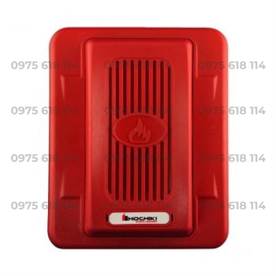Còi gắn tường hình vuông màu đỏ HEH24-WR